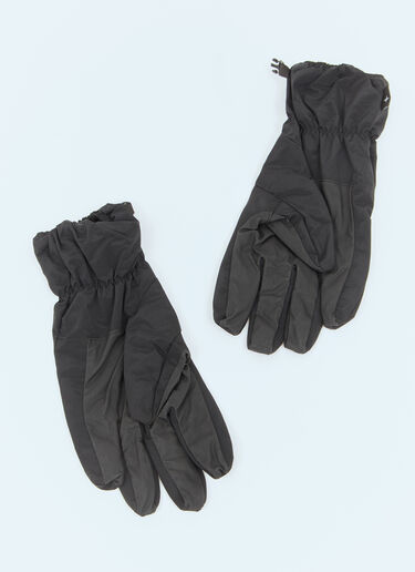 Logo Embroidery Gloves Stone Island Logo Embroidery Gloves Black sto0158058