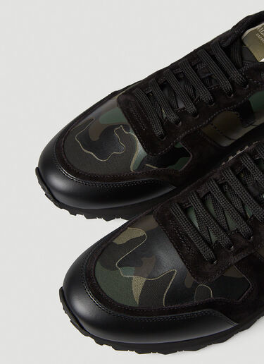 Valentino Rockrunner Camouflage Sneakers Green val0145054