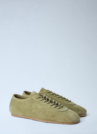 Dries Van Noten Suede Low-Top Trainers Khaki dvn0163029