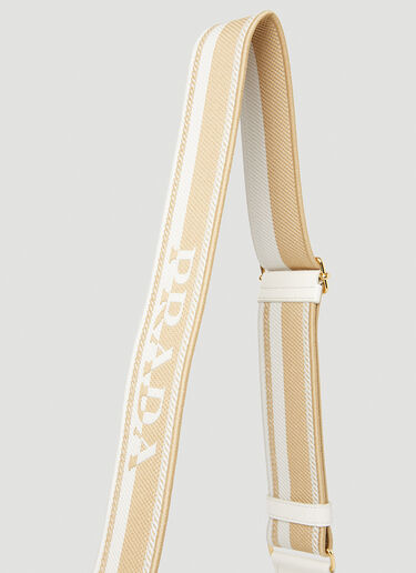 Prada Shearling Shoulder Bag White pra0251020