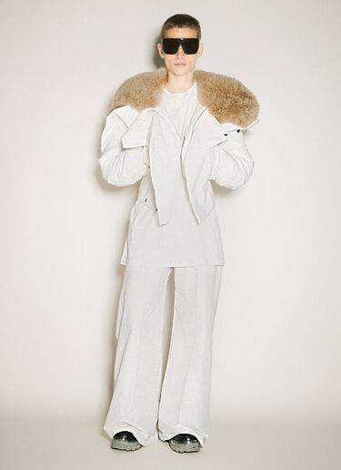 Moncler x Rick Owens Alice 派克大衣 乳白色 mcs0358006