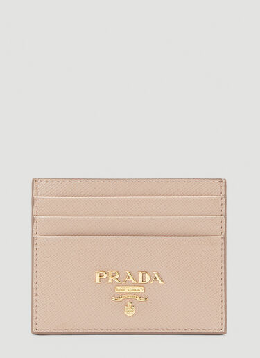 Prada Leather Card Holder Pink pra0243026