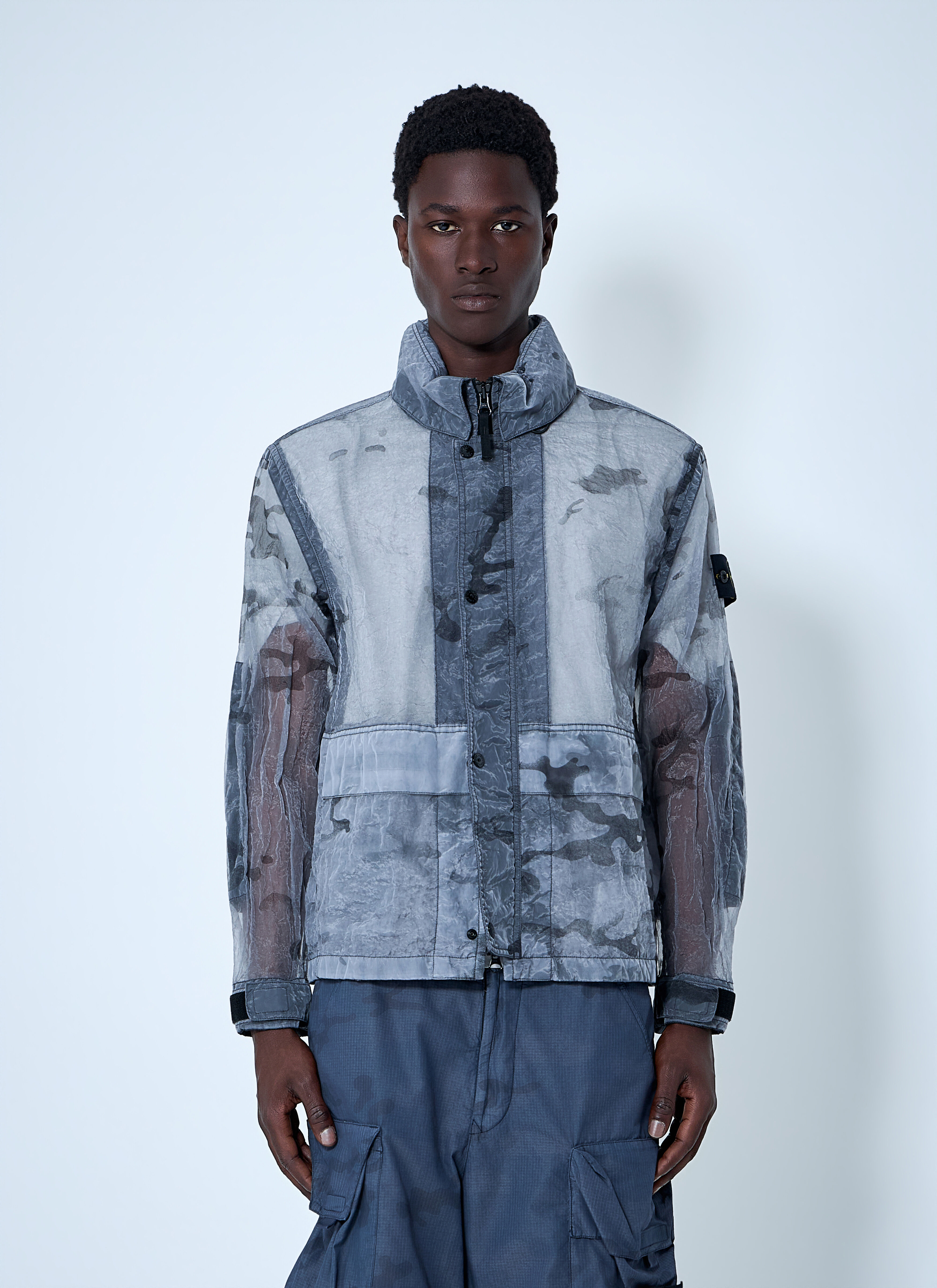 Stone Island Men's' Sheer Technical Jacket in Grey | LN-CC®