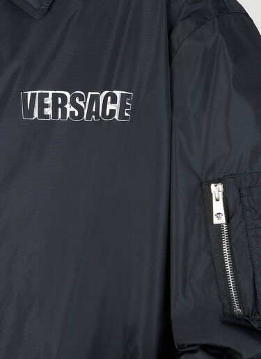 Versace 图案徽标印花夹克 黑色 ver0151016