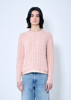 The Row Cable Knit Sweater Grey row0260037