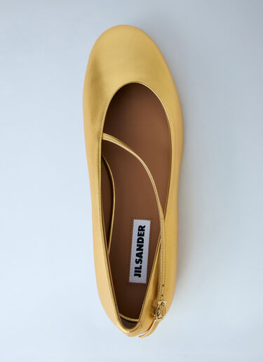 Jil Sander Elyss Ballerina Flats Gold jil0265022