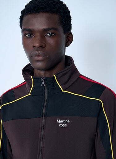 Logo Motif Shrunken Track Jacket Martine Rose Logo Motif Shrunken Track Jacket Brown mtr0162007