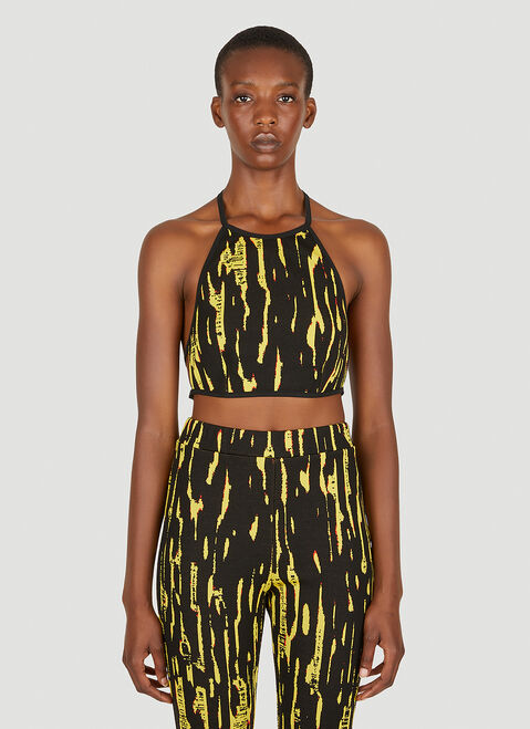 Ambush Halter Neck Knit Top Black amb0250020