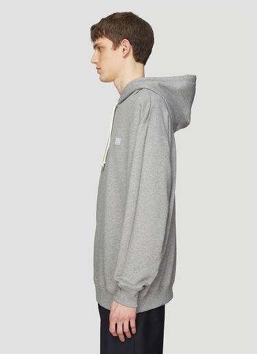 Acne Studios Hooded Oversized Face Patch Sweatshirt Grey acn0336001