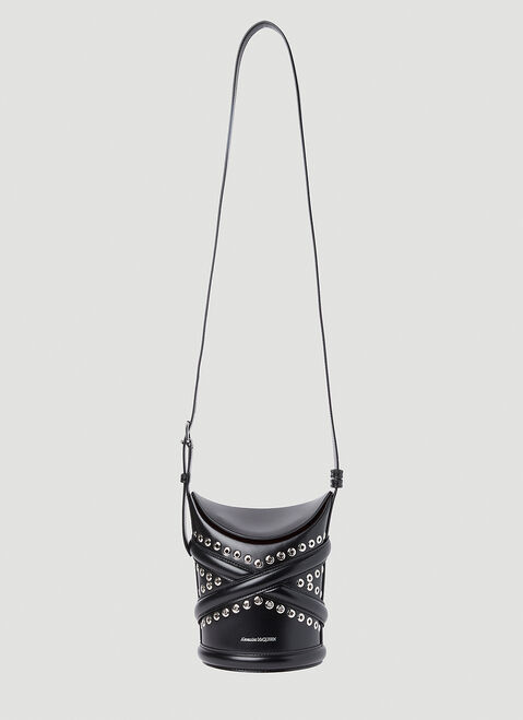 Alexander McQueen カーブショルダーバッグ ブラック amq0251015