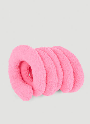 Balenciaga Wire Faux Fur Twisted Scarf Pink bal0152078