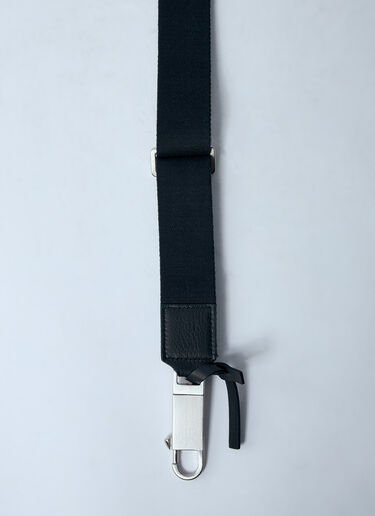 Rick Owens 리도 디스코 캔버스 벨트  블랙 ric0159054