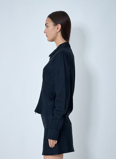 Slim Zip Shirt OUR LEGACY Slim Zip Shirt Black our0262002