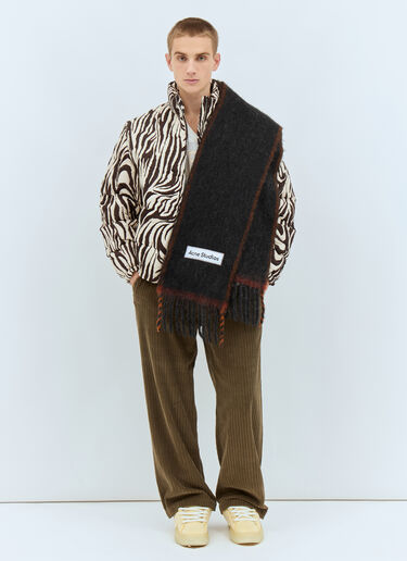 Acne Studios 울 모헤어 스카프 블랙 acn0157051