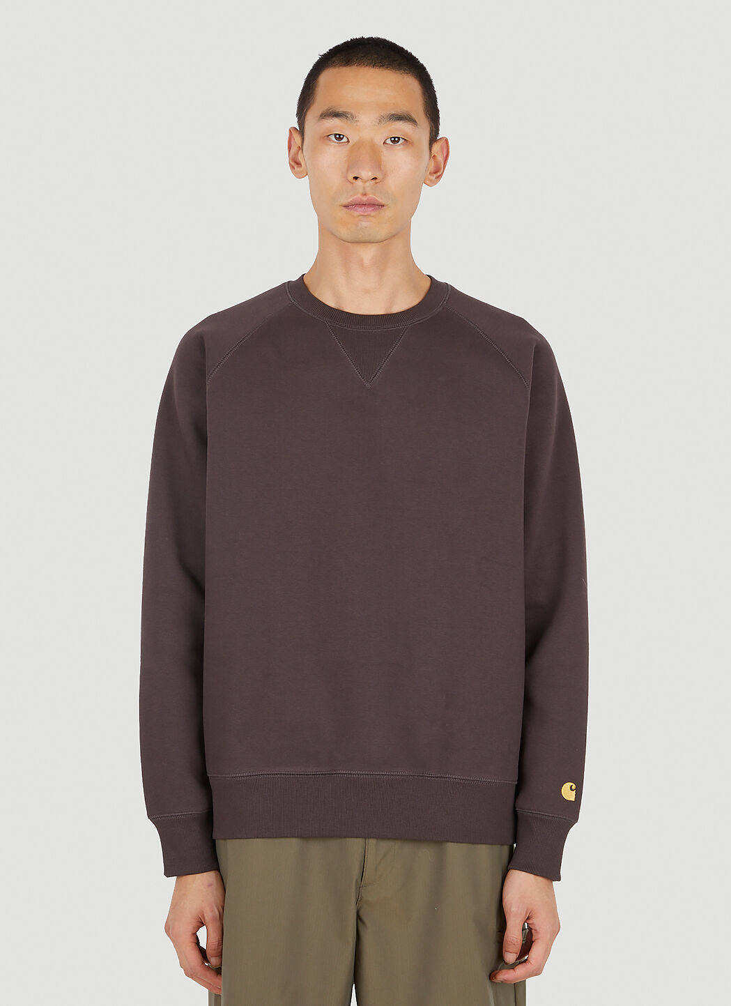 Carhartt WIP Chase Sweatshirt in Brown LN CC