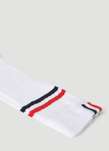 Striped Socks Thom Browne Striped Socks White thb0151037