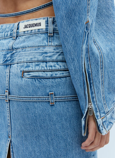 Jacquemus La Jupe De Nimes Criollo Denim Skirt Blue jac0254028