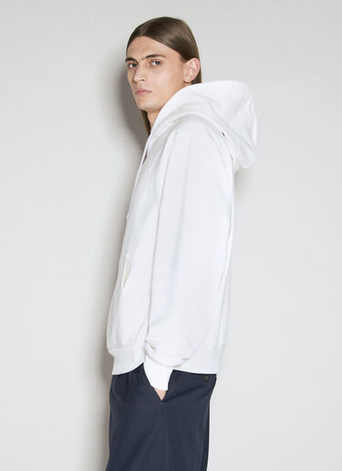 Marni Logo Print Hooded Sweatshirt White mni0155005