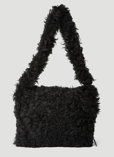 Saint Laurent Shaggy 斜挎包 黑色 sla0149070