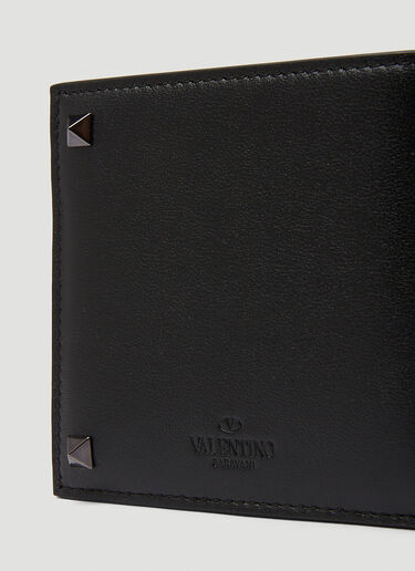 Valentino Rockstud Bi-Fold Wallet Black val0149057