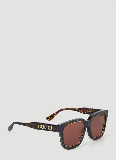 Gucci Square Frame Sunglasses Brown guc0247368