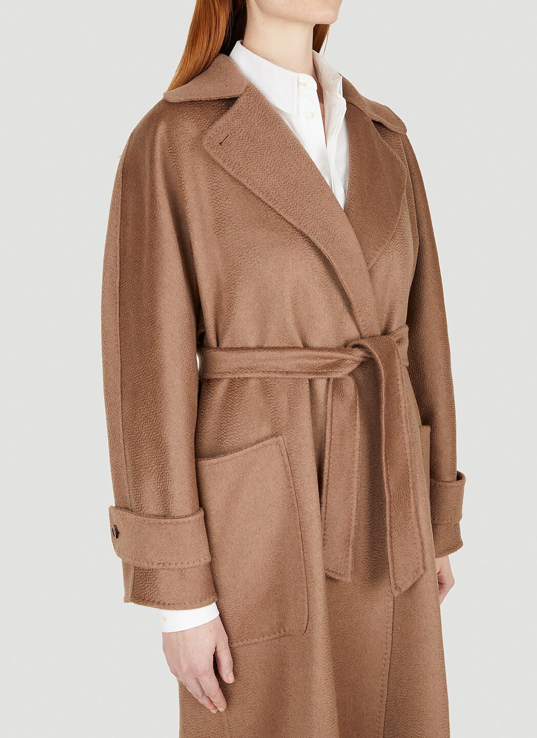 Max Mara Feluca Coat in Brown LN CC
