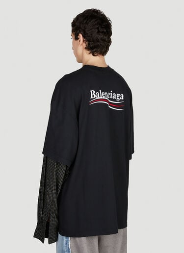 Balenciaga Layered T-Shirt Black bal0152037