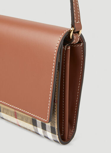 Burberry Hannah Vintage Check Shoulder Bag Beige bur0249105