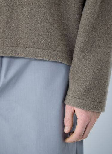 RIER Fleece Hooded Sweatshirt Beige rrr0160009