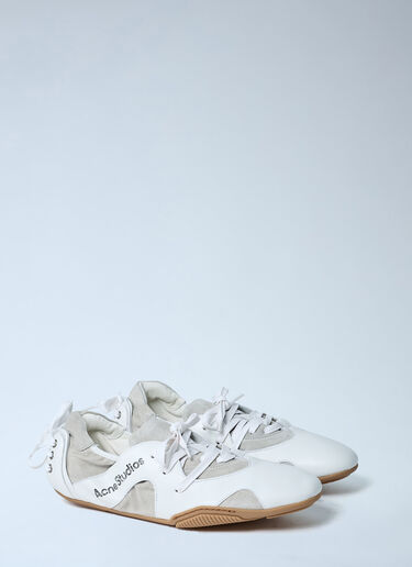 Leather Lace-Up Sneakers Acne Studios Leather Lace-Up Sneakers White acn0162026