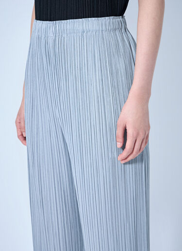 Pleats Please Issey Miyake Pleated Wide-Leg Trousers Grey plp0264010
