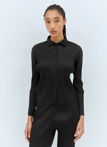 Pleats Please Issey Miyake 플리츠 셔츠 블랙 plp0258020