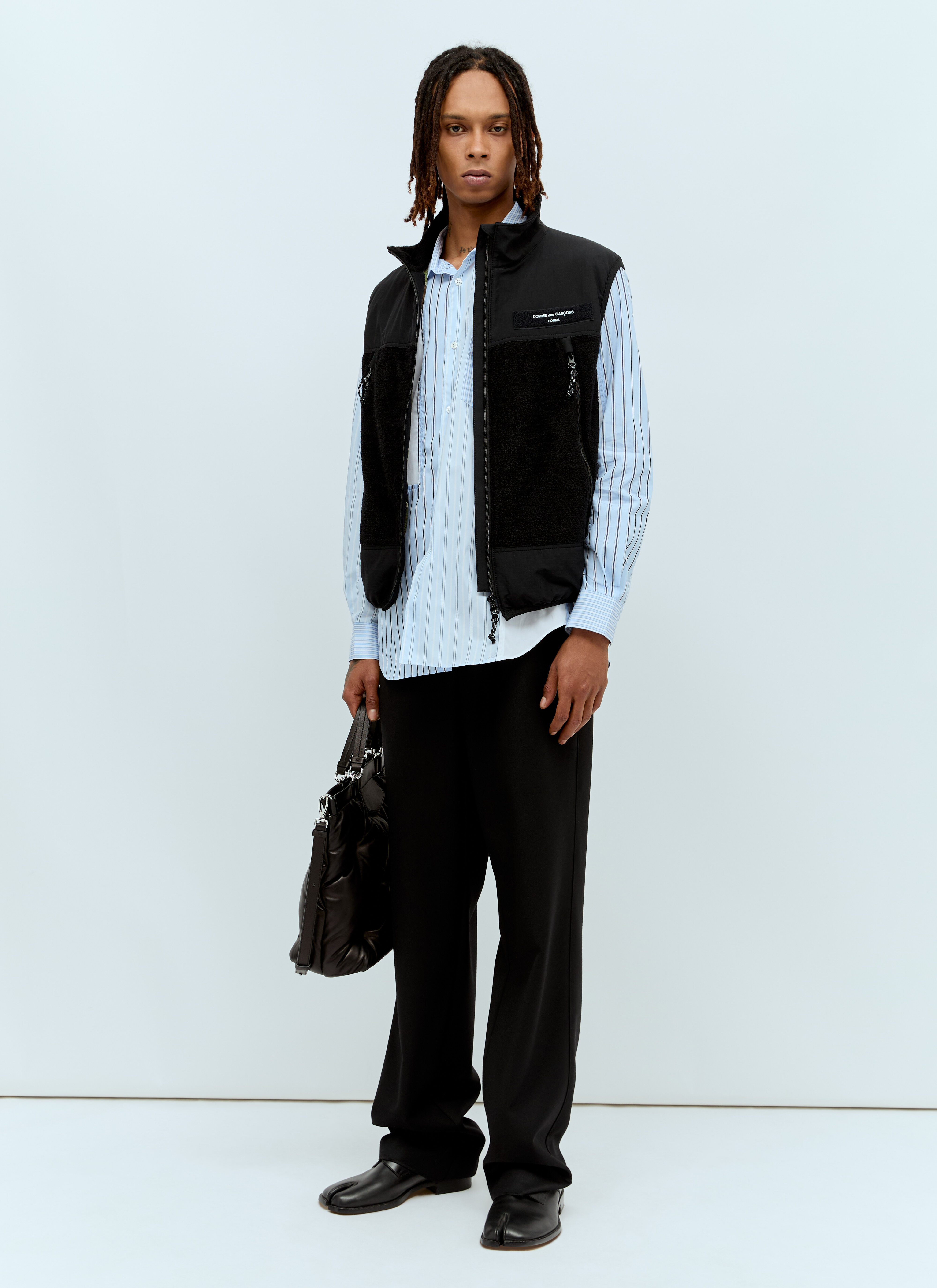Comme des Garçons Homme Men's' Fleece Vest in Black | LN-CC®