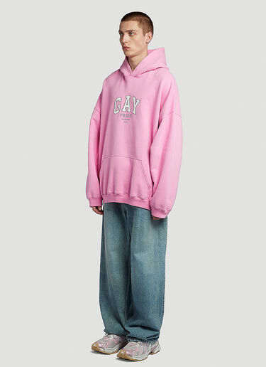 Balenciaga Pride Hooded Sweatshirt Pink bal0145136