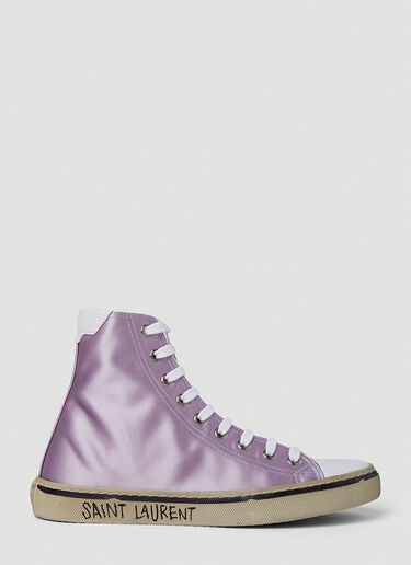 Saint Laurent 말리부 새틴 스니커즈 라일락 sla0250071