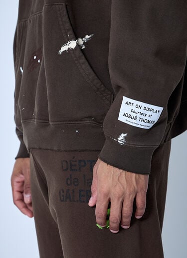 Gallery Dept. Abstract Print Hoodie Brown gdp0163009