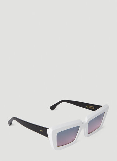 RETROSUPERFUTURE Coccodrillo Sunglasses White rts0352002