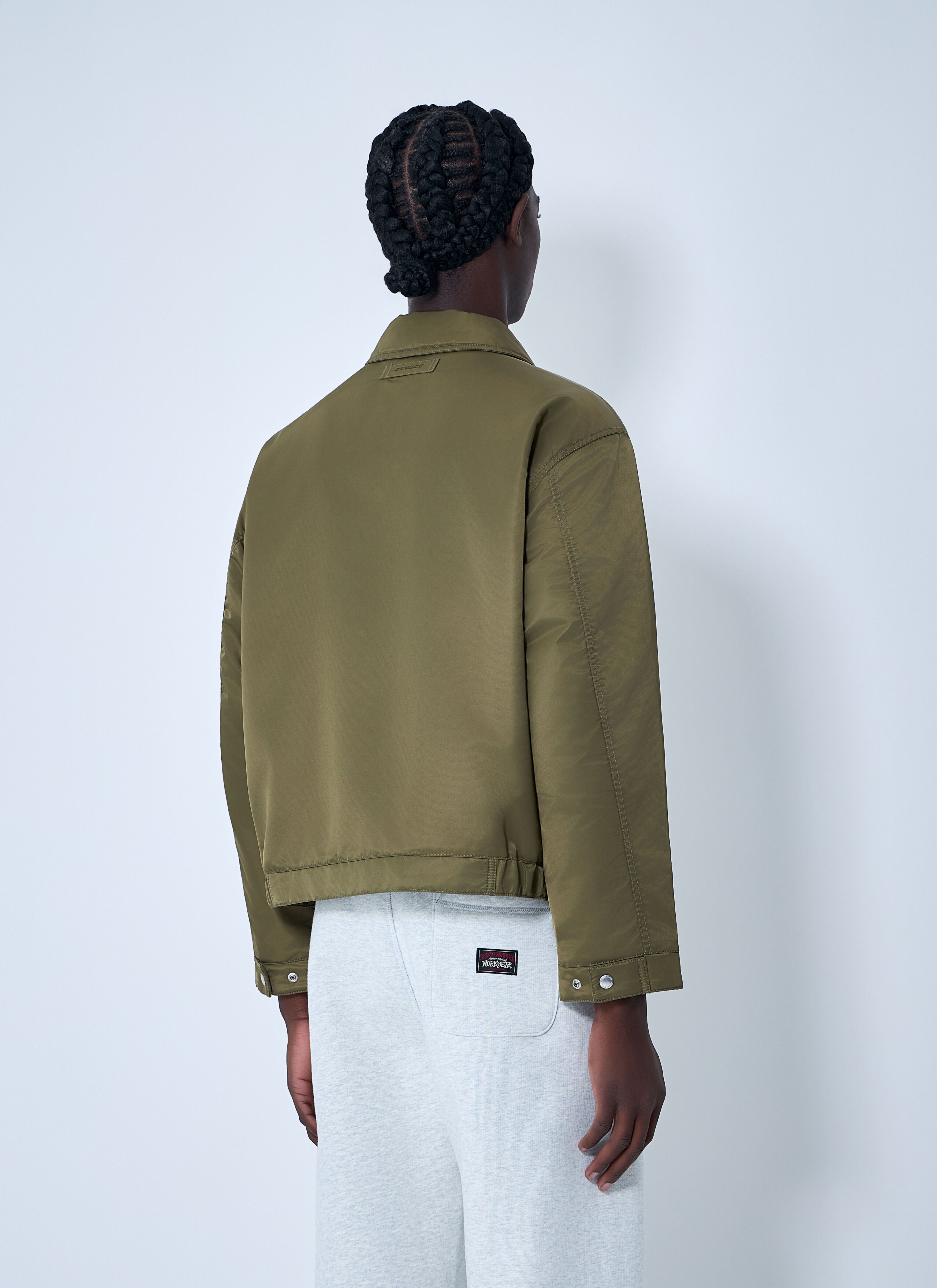 Stüssy Men's' Pile Lined Zip Jacket in Olive | LN-CC®