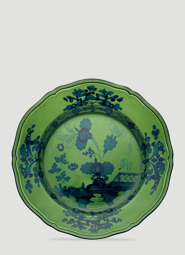 Set of Two Oriente Italiano Dinner Plate Ginori 1735 Set of Two Oriente Italiano Dinner Plate Green wps0670096