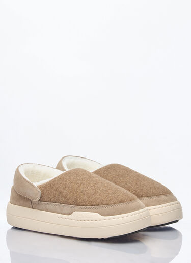 Moon Boot Park Felt Clogs Beige mnb0260007