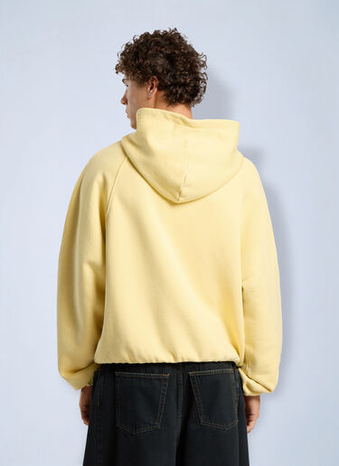 Palm Angels Vintage Box Logo Loose Hoodie Yellow pma0166251