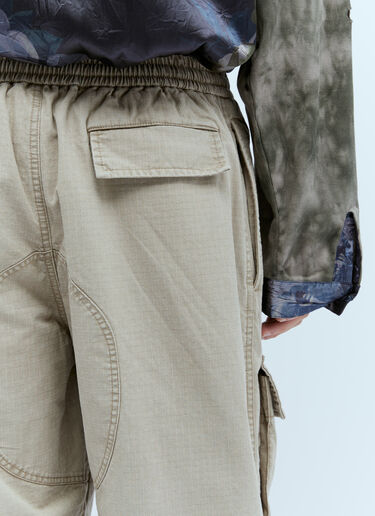 Acne Studios Logo Embroidery Cargo Pants Beige acn0154016