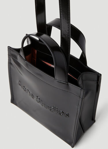 Acne Studios Logo Shopper Mini Tote Bag Black acn0352001