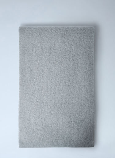 LN-CC® - Jacquemus: Logo Motif Scarf - Grey Jacquemus Logo Motif Scarf Grey jac0366018