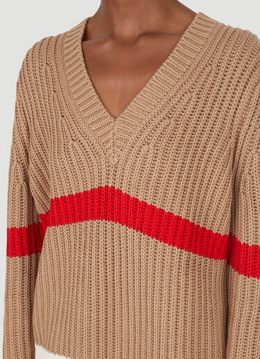 Burberry Salma Icon Stripe Sweater Beige bur0247034