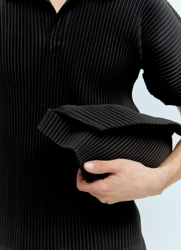 Homme Plissé Issey Miyake 褶裥斜挎包 黑色 hmp0156012