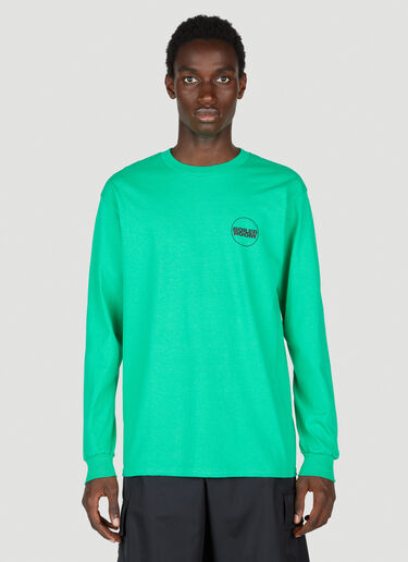 Boiler Room Logo Long Sleeve Sweatshirt Green bor0153017