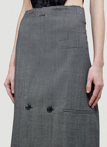 Vetements Tailored Pencil Skirt Grey vet0243005