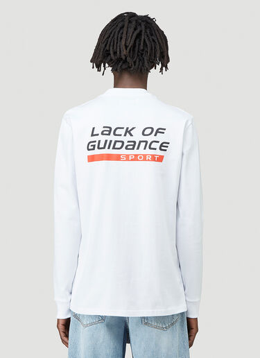 Lack of Guidance Sport Long-Sleeved T-Shirt White log0144007