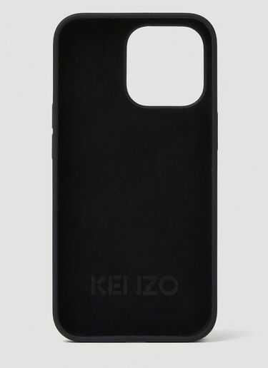Kenzo 로고 iPhone 13 프로 폰 케이스 Black knz0150065